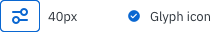 Button size and Glyph